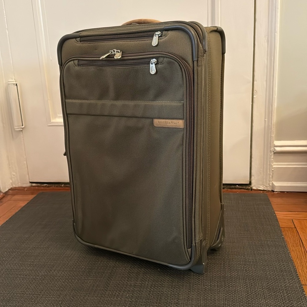 Briggs & Riley Khaki Travel Suitcase